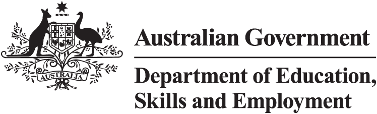 Australian Government Department of Education, Skills and Employment logo